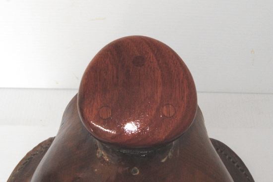 2015 Feb 23 17 Exposed Jarrah wood horn cap with hole plugs 1211154.jpg