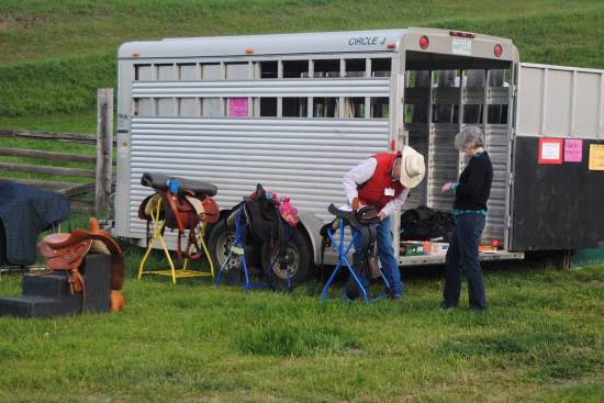 2014 July 10 6 Peter Swayes vetting a saddle.jpg