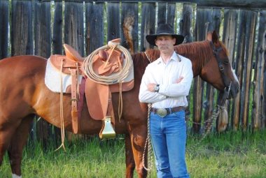 2014 Aug 30 2 Rod and his saddle.jpg