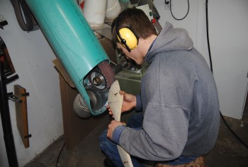 2016 Dec 5 5a Greg Cymbaluk working on a saddle tree.jpg